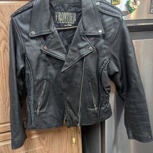 Black Leather Biker Jacket